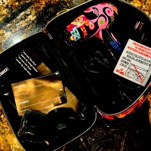 New. Amika travel size hair dryer and accessories with travel case